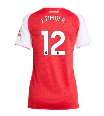 Arsenal Jurrien Timber #12 Hemmatröja Dam 2025-26 Kortärmad